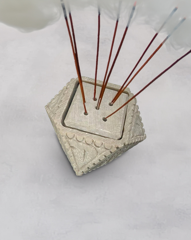 Hand Carving Soapstone Incense Stick Multi Holder