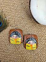 Hand Painted - Coconut Shell Earrings