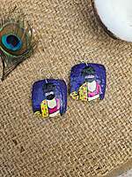 Hand Painted - Coconut Shell Earrings