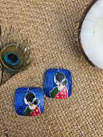 Hand Painted - Coconut Shell Earrings
