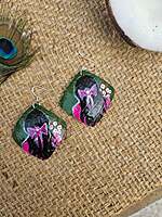 Hand Painted - Coconut Shell Earrings