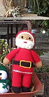 Handknitted Santa Calus