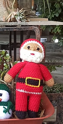 Handknitted Santa Calus