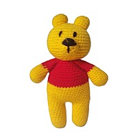 Handknitted Crochet Pooh Bear