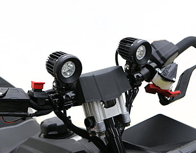 Denali Electronics Driving Light Mount - Articulating Bar Clamp 21mm-29mm, Black