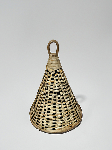 Handmade Bamboo Cane Hanging Lamp Shade – Cone Shape