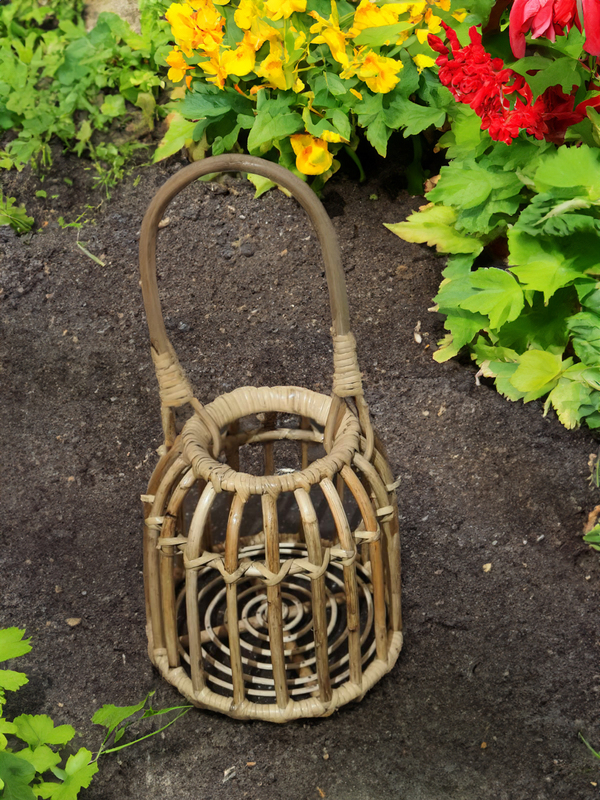 Handmade Bamboo Cane Hanging Planter