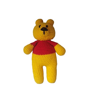 Handknitted Crochet Pooh Bear
