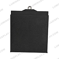 500 mm powder-coated steel LED cabinet hanging bar with centre eyebolt and latches – Lumina