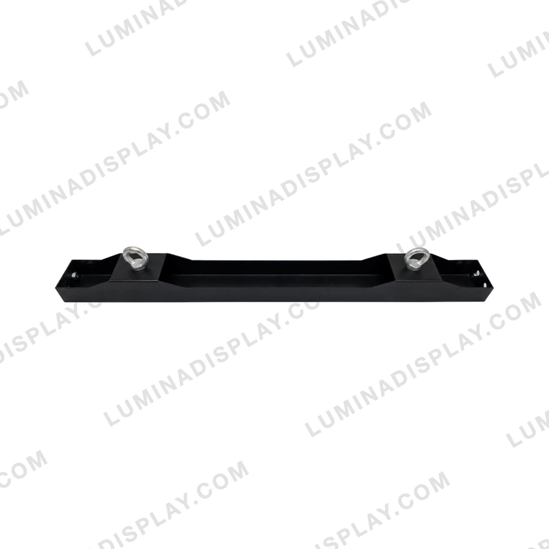 960 mm steel LED cabinet hanging bar with twin eyebolts and T-handle cam locks – Lumina