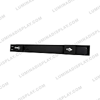 960 mm steel LED cabinet hanging bar with twin eyebolts and T-handle cam locks – Lumina