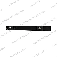 960 mm steel LED cabinet hanging bar with twin eyebolts and T-handle cam locks – Lumina