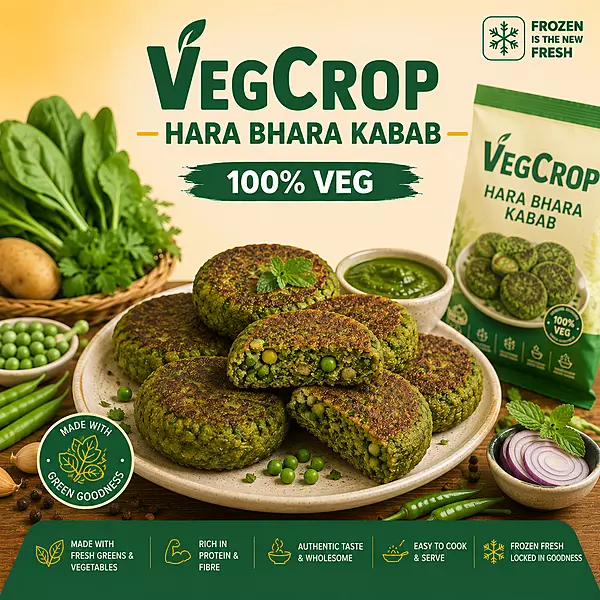 Frozen Hara Bhara kabab 30g X 33 Pieces