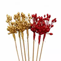 Vibrant colored Harkos Moti Bunch, a long-lasting preserved floral bunch for crafts