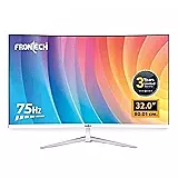 Frontech MON-0081 – 32" curved borderless monitor with vivid display, 80.01cm screen, and ultra-slim bezels for immersive viewing.