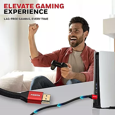 Honeywell HDMI Cable 2.1 with Ethernet, 8k@60Hz, 4K@120Hz UHD Resolution, (9.8ft/3M), 48 GBPS Transmission Ultra High Speed, Dolby DTS, eARC, 3D,Male-