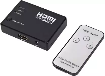 HDMI Switcher with PIP & IR Remote Control Multiple Devices on a Single Screen, Supports UHD  for Bluray, PVR/Netflix/Roku/Kodi Box, PS4/PS3 HDMI Switcher with PIP & IR Remote Control Multiple Devices on a Single Screen, Supports UHD  for Bluray, PVR/Netflix/Roku/Kodi Box, PS4/PS3