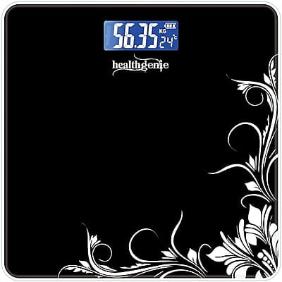 Health Weight Machine MORAVLA Glass Digital Health Weighing Machine (Black)