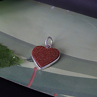 Rajavarthi Stone Sterling Silver Pendant/Dollar