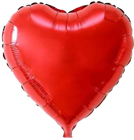 The Magic Balloons Store 18" Heart Shape Party Decorative Foil Balloon Multi Colour -Pack of 6