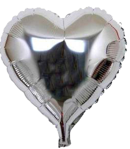 The Magic Balloons Store 18" Heart Shape Party Decorative Foil Balloon Multi Colour -Pack of 6