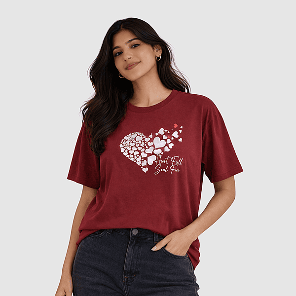 Heart Full Soul Free Women Oversized Tee