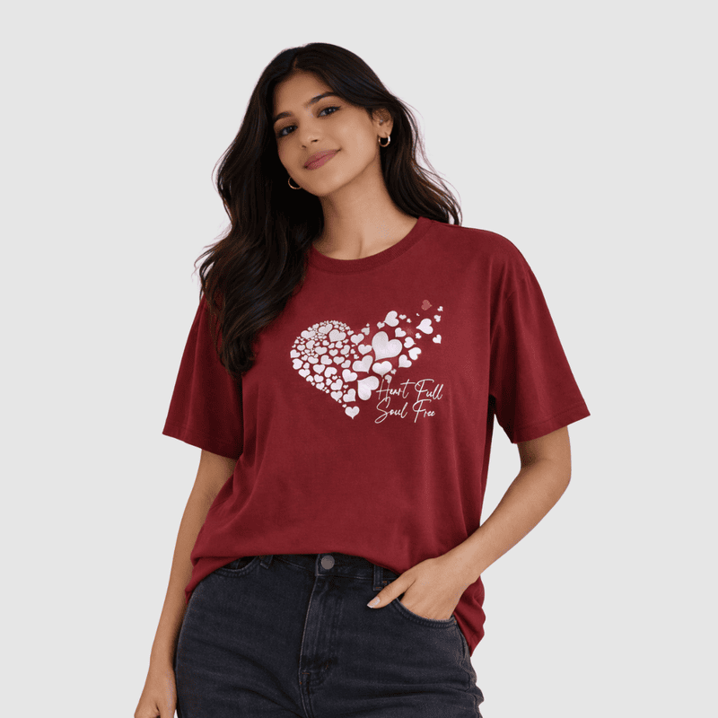 Heart Full Soul Free Women Oversized Tee
