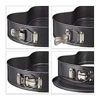 Non-Stick Springform Baking Pans with Removable Bottom | Leakproof Cake Tin