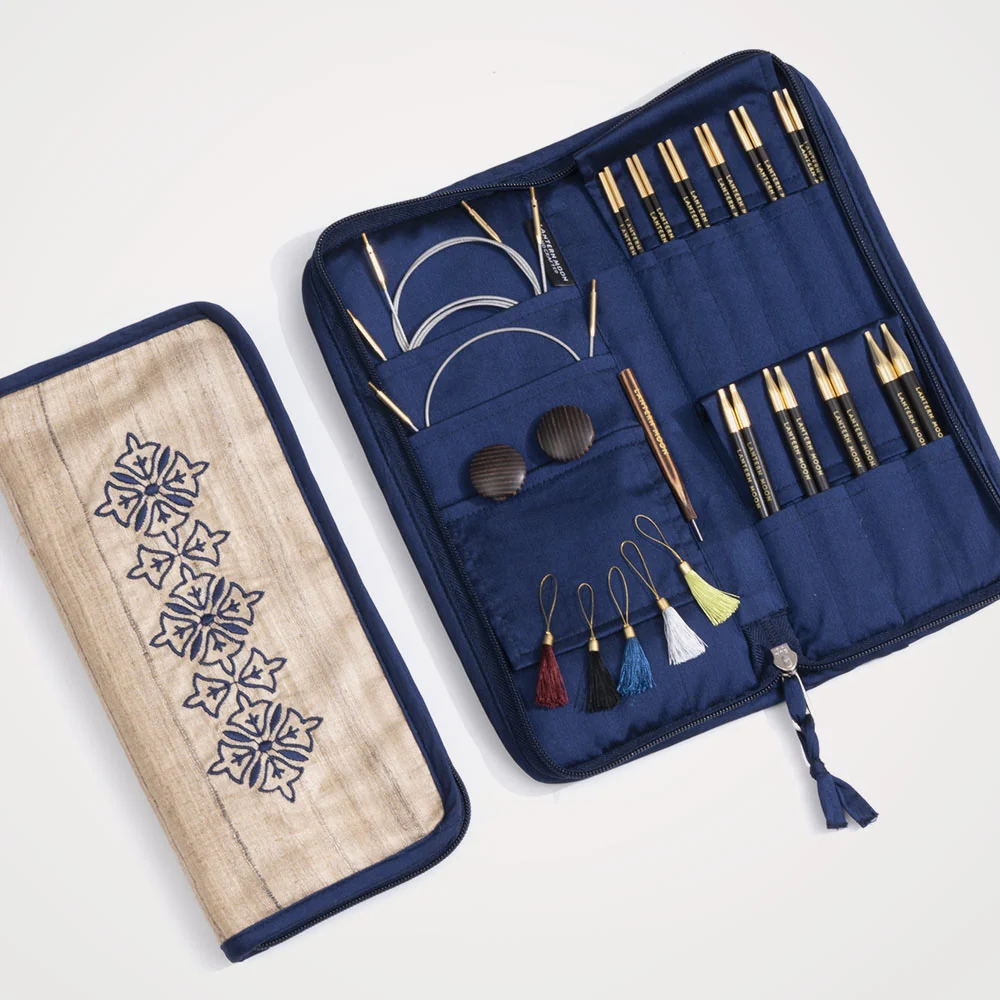 KnitPro Waves Single Ended Crochet Hook Set-Blue Green KnitPro Waves Single Ended Crochet Hook Set-Blue Green