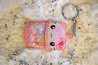 HELLO KITTY KAWAII CUP SHAKER KEYCHAIN HELLO KITTY KAWAII CUP SHAKER KEYCHAIN
