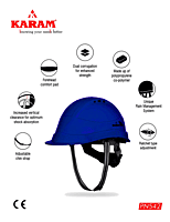 Karam PN542(LAMINATION BLUE) Helmet