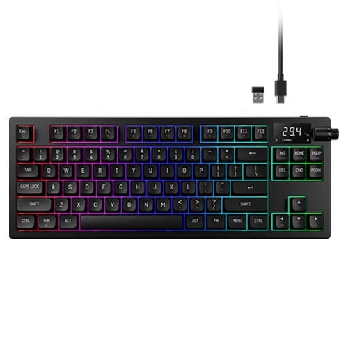 Gamdias Hermes M7 Hybrid Mechanical Gaming Keyboard – Red Switch | RGB | Wired & Wireless
