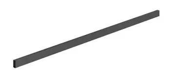 Hettich Arcitech Internal Drawer Railing for Aluminium Front Panel 2000 mm