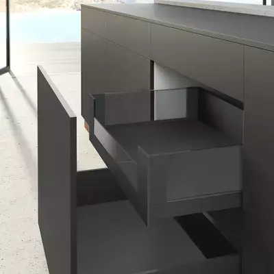 Hettich Avantech Internal Drawer Support Front Panel for Glass 2000 mm