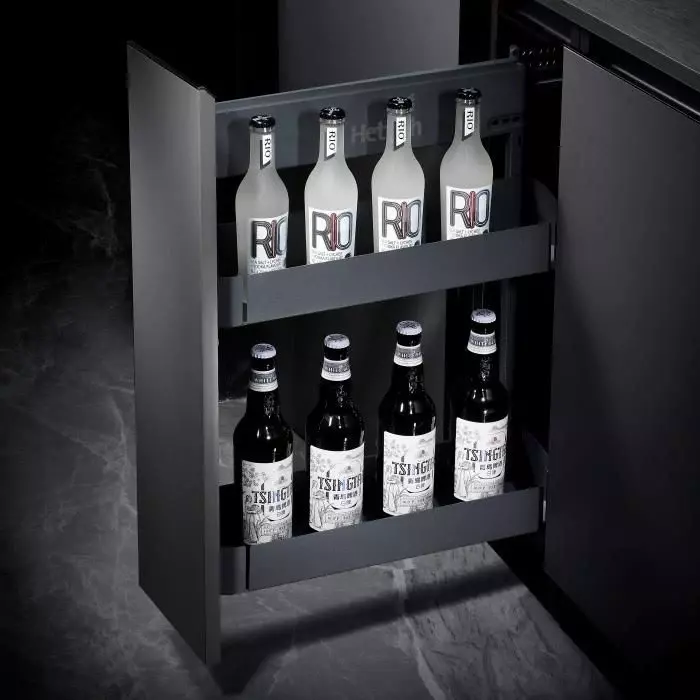 Hettich Bottle Pullout-Flat Base