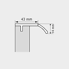 Hettich Lindavia Handle- 2000 mm