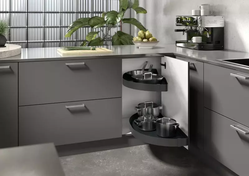 Hettich Salso D Shape Carousel