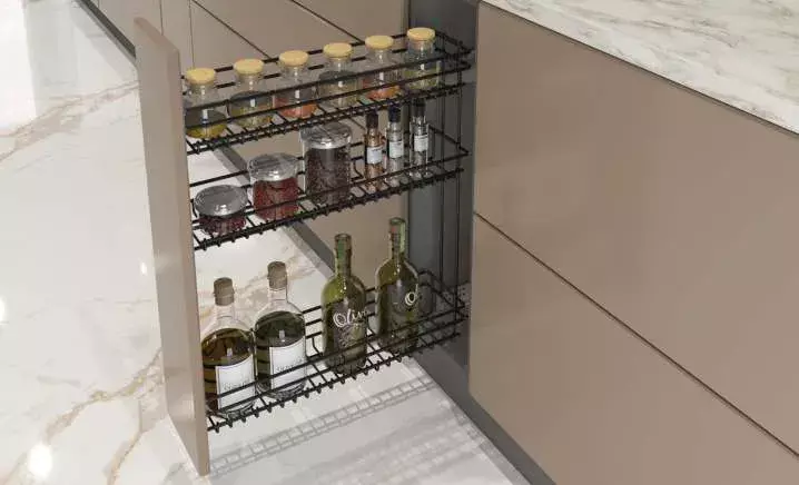 Hettich Cargo Black Bottle Pullout