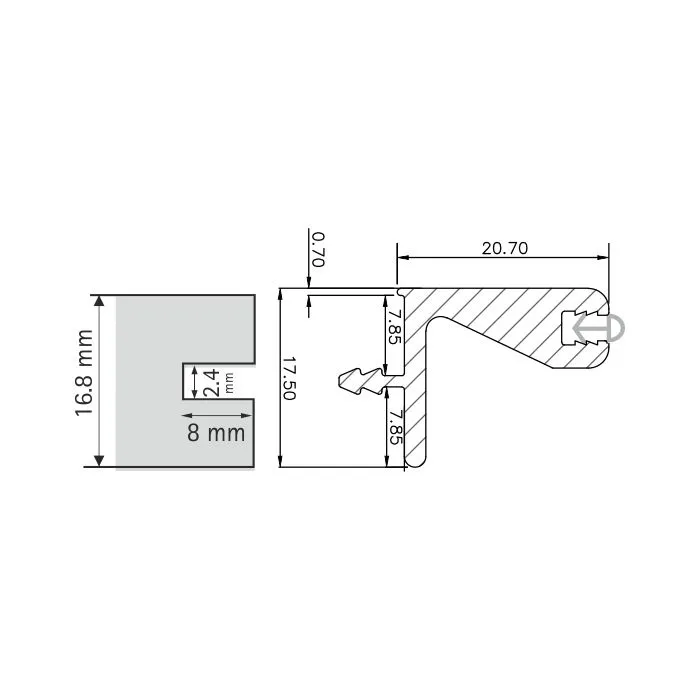 Hettich Gola Profile 3000 mm