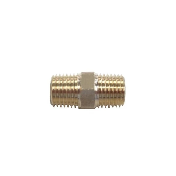 Brass MALE THREAD HEX NIPPLE 3/8"