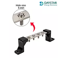 4 Hole Earth Bench / Terminal Strip | Stainless Steel Grounding Bar