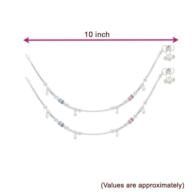 Silver Women Anklets/payal