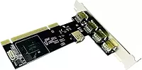PCI USB Card 4+1 USB Ports, High-Speed 2.0 Adapter PCI, Controller Card (Black) PCI USB Card 4+1 USB Ports, High-Speed 2.0 Adapter PCI, Controller Card (Black)