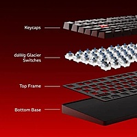 Dawg HighKEY 373 Mechanical Gaming Keyboard – Blue Glacier Switches | White Backlighting