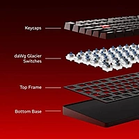 Dawg HighKEY 373 Mechanical Gaming Keyboard – Blue Glacier Switches | White Backlighting