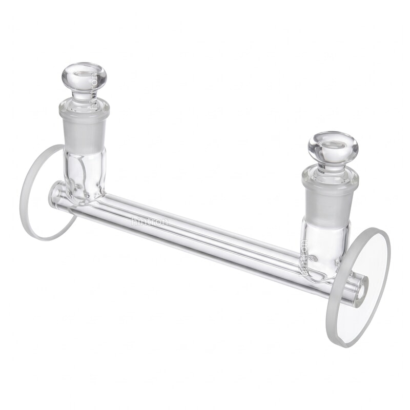 Cylindrical Cell, Long Path and Small Bore, Two Stoppers