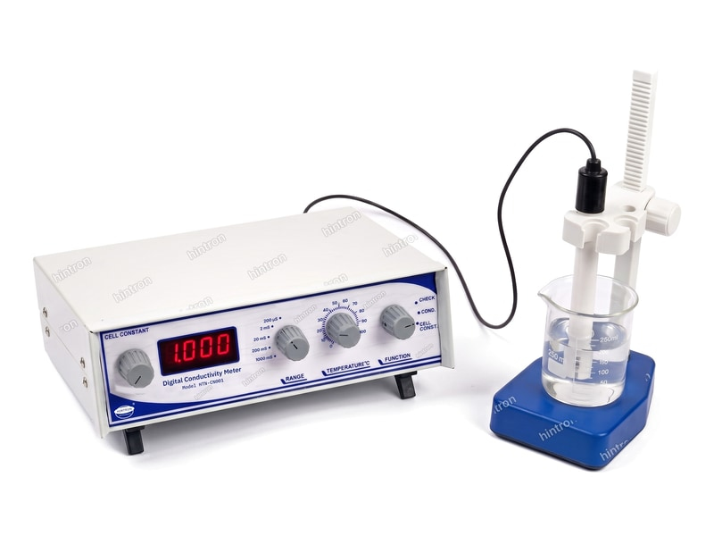 Hintron HTN-CN001 digital conductivity meter, benchtop, with conductivity cell and stand