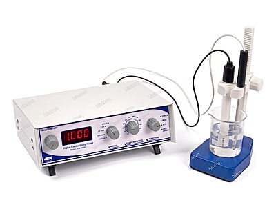 Hintron HTN-CN002 digital conductivity meter with ATC, Pt-100 probe, conductivity cell and stand