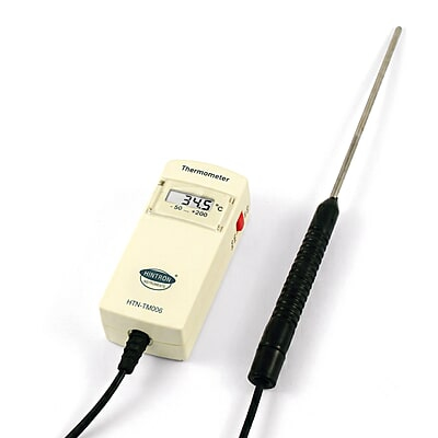 Hintron HTN-TM006 precision digital thermometer, Celsius model, probe on 1.2 m cable