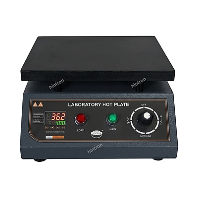 Hintron HTN-HP111 digital rectangular laboratory hot plate, front view